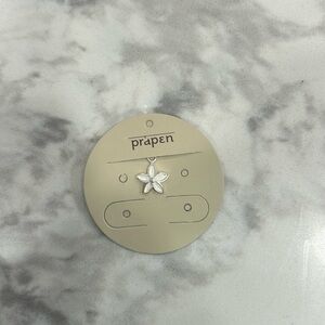 Balinese silver flower pendant